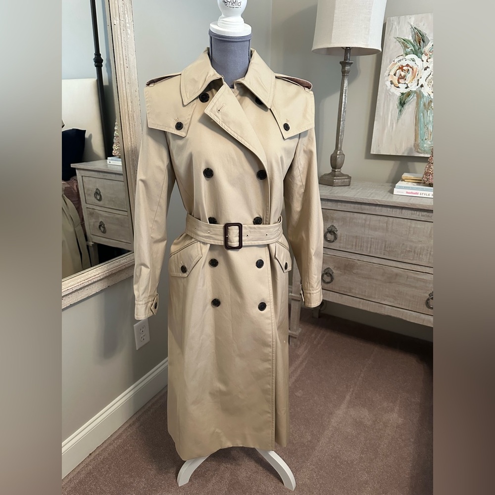 J. Crew Tan Trench Coat